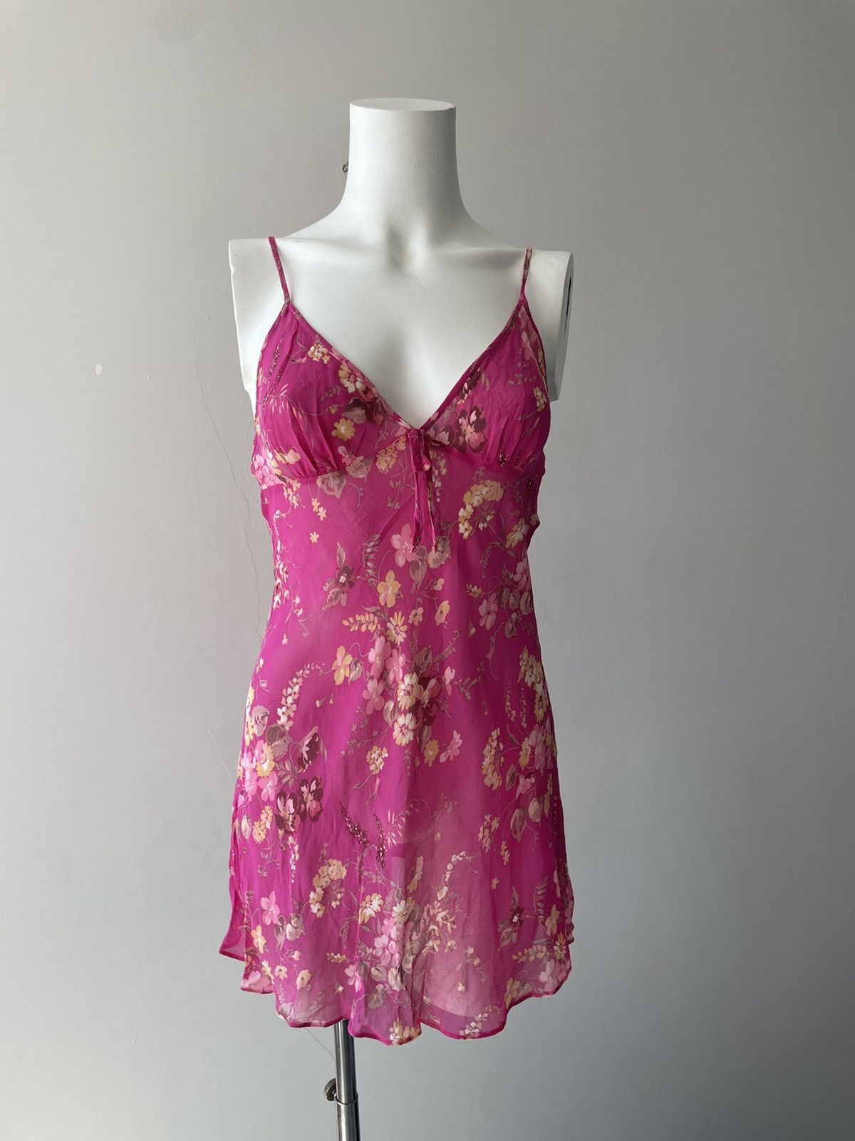 Vintage y2k silk dress Size L / US 10 / IT 46 - 4 Thumbnail