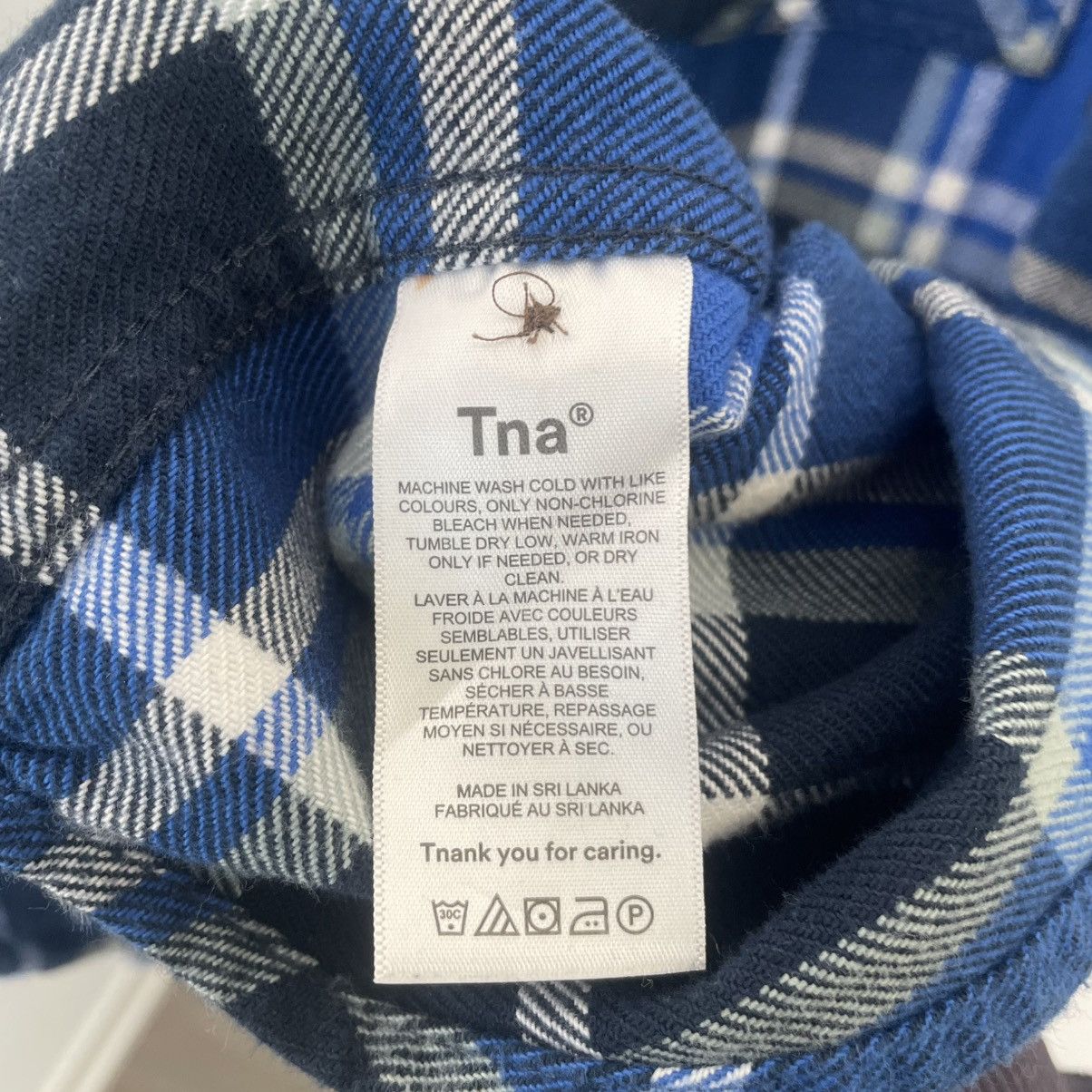 TNA Aritzia Tna Thick Plaid Flannel Oversized Blue Size 2 Size XS / US 0-2 / IT 36-38 - 4 Thumbnail