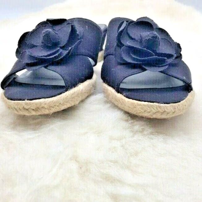 Vintage LifeStride Omega Womens Wedge Slide Sandals, Flip Flops Size 7.5M, Black NEW 0 Size US 7.5 / IT 37.5 - 3 Thumbnail