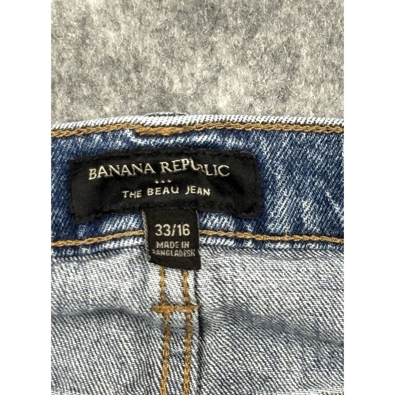 Banana Republic Banana Republic The Beau Jeans Denim Blue Mid-Rise 33/16 Petite Women Size 38" / US 16 / IT 52 - 7 Thumbnail