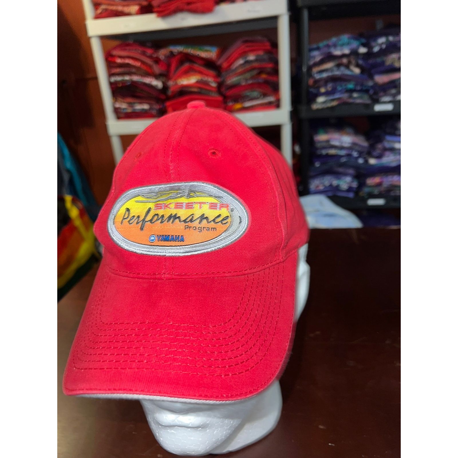 Vintage Vintage Yamaha Hat Skeeter Performance Cap Headwear Red OS Size ONE SIZE - 3 Thumbnail