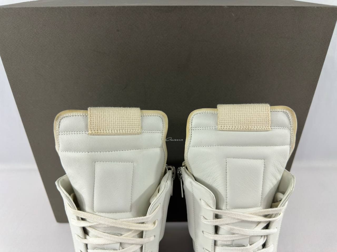 Rick Owens Rick Owens Geobasket High 'Chalk White Blue Transparent' Size US 8 / EU 41 - 8 Thumbnail