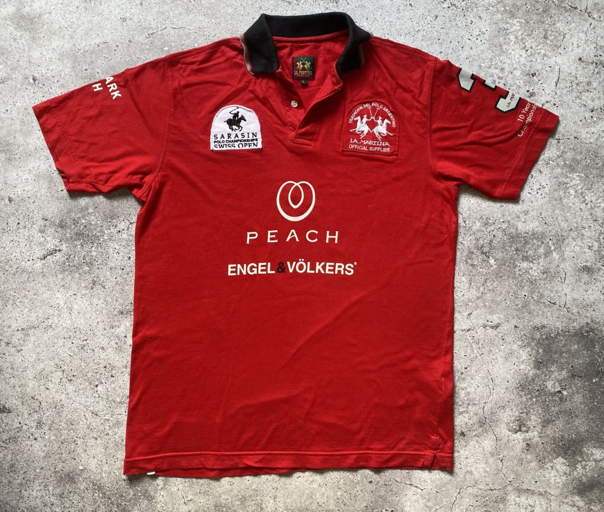 La Martina La Martina Sarasin Polo Team Swiss Open Shirt Zurich Peach Size US L / EU 52-54 / 3 - 1 Thumbnail