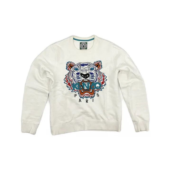 Kenzo KENZO Graphic Sweater with Tiger Design 0079 Size US M / EU 48-50 / 2 - 1 Thumbnail