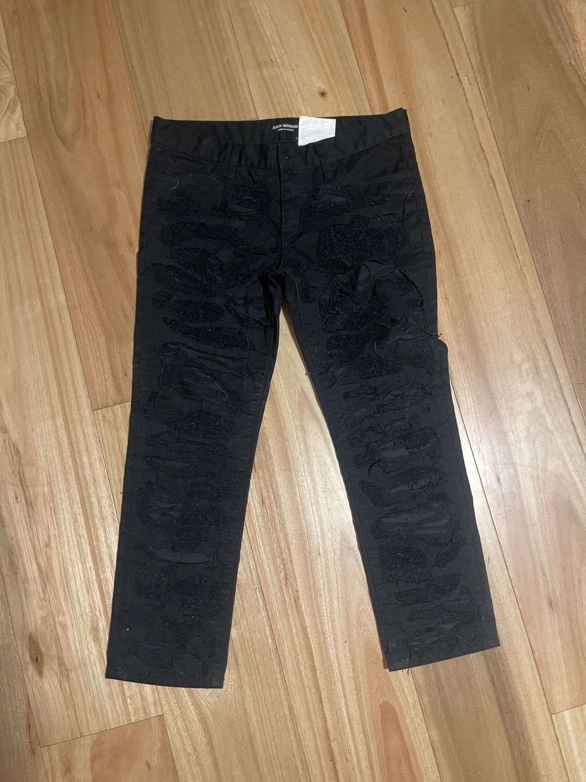 Junya Watanabe Junya Watanabe x COMME des GARÇON Distressed denim AD2011 Size US 30 / EU 46 - 1 Thumbnail