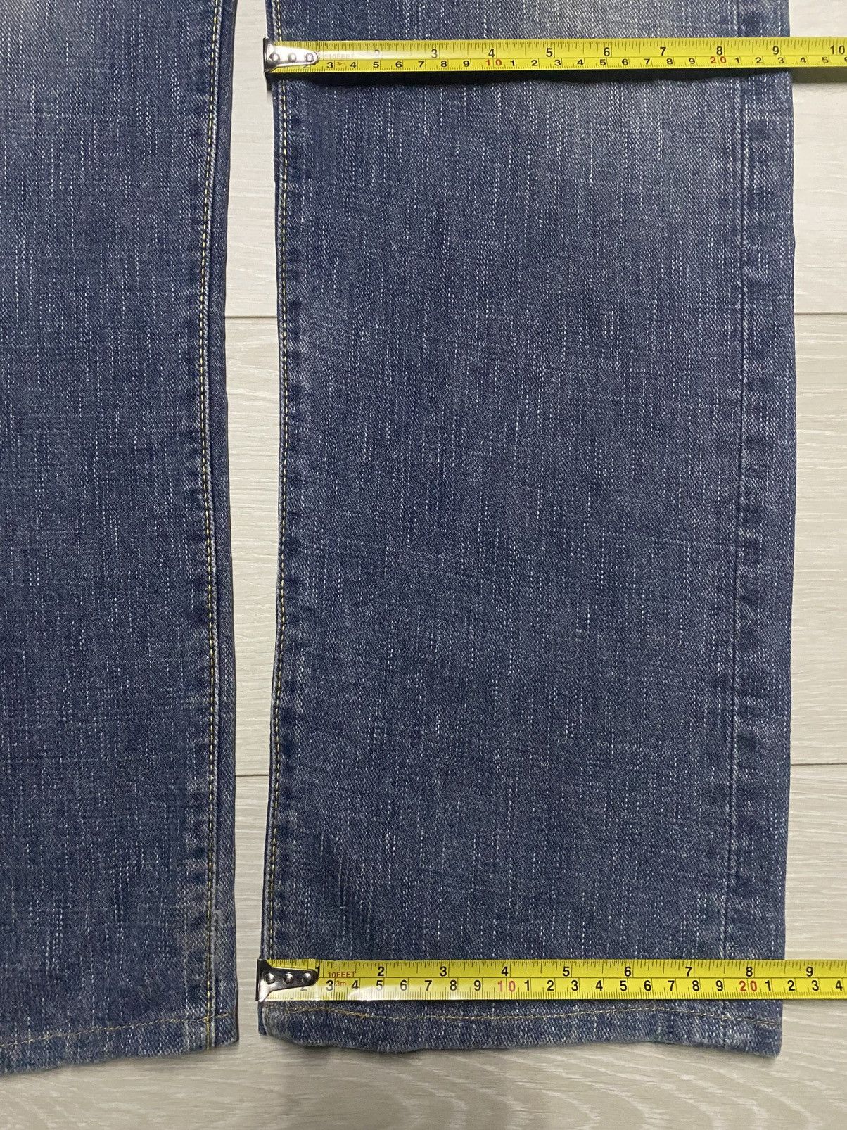 Japanese Brand Vintage Japanese Brand GL Heart Faded Wash Distressed Jeans Size US 34 / EU 50 - 13 Thumbnail