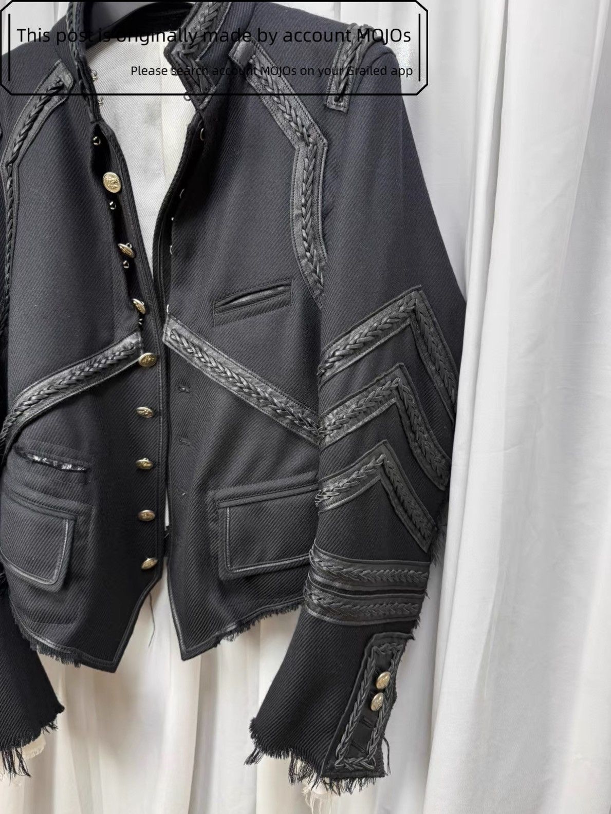 Takahiromiyashita The Soloist. Sz 44 The Soloist Distressed Napoleon Triple Black Jacket Size US S / EU 44-46 / 1 - 3 Thumbnail