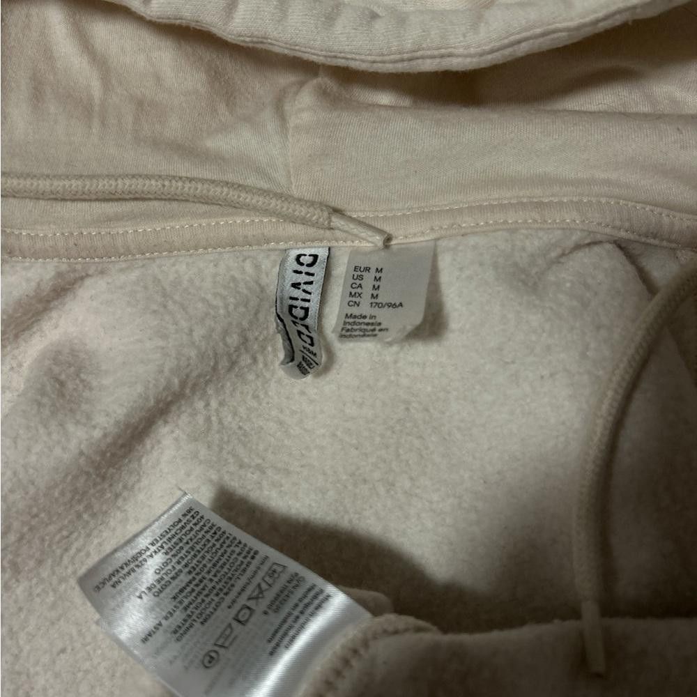 Divided DIVIDED Cream-coloured cropped zip-up hoodie, size M Size M / US 6-8 / IT 42-44 - 4 Thumbnail