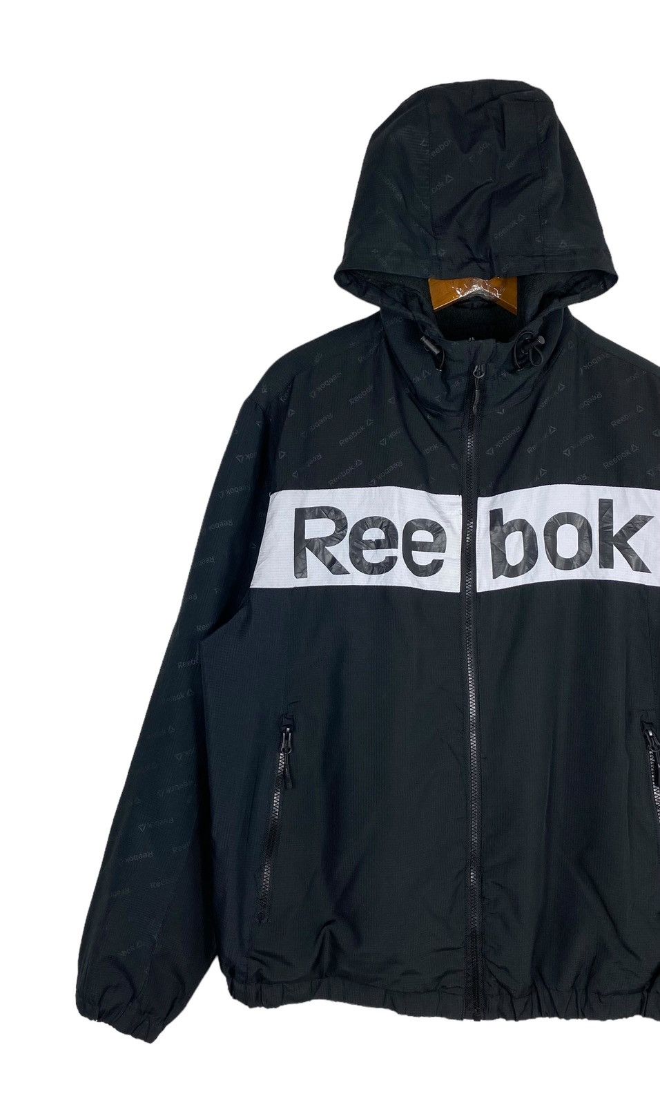Reebok Rare‼️ Reebok Hoodie Spellout Jacket Size US M / EU 48-50 / 2 - 3 Thumbnail