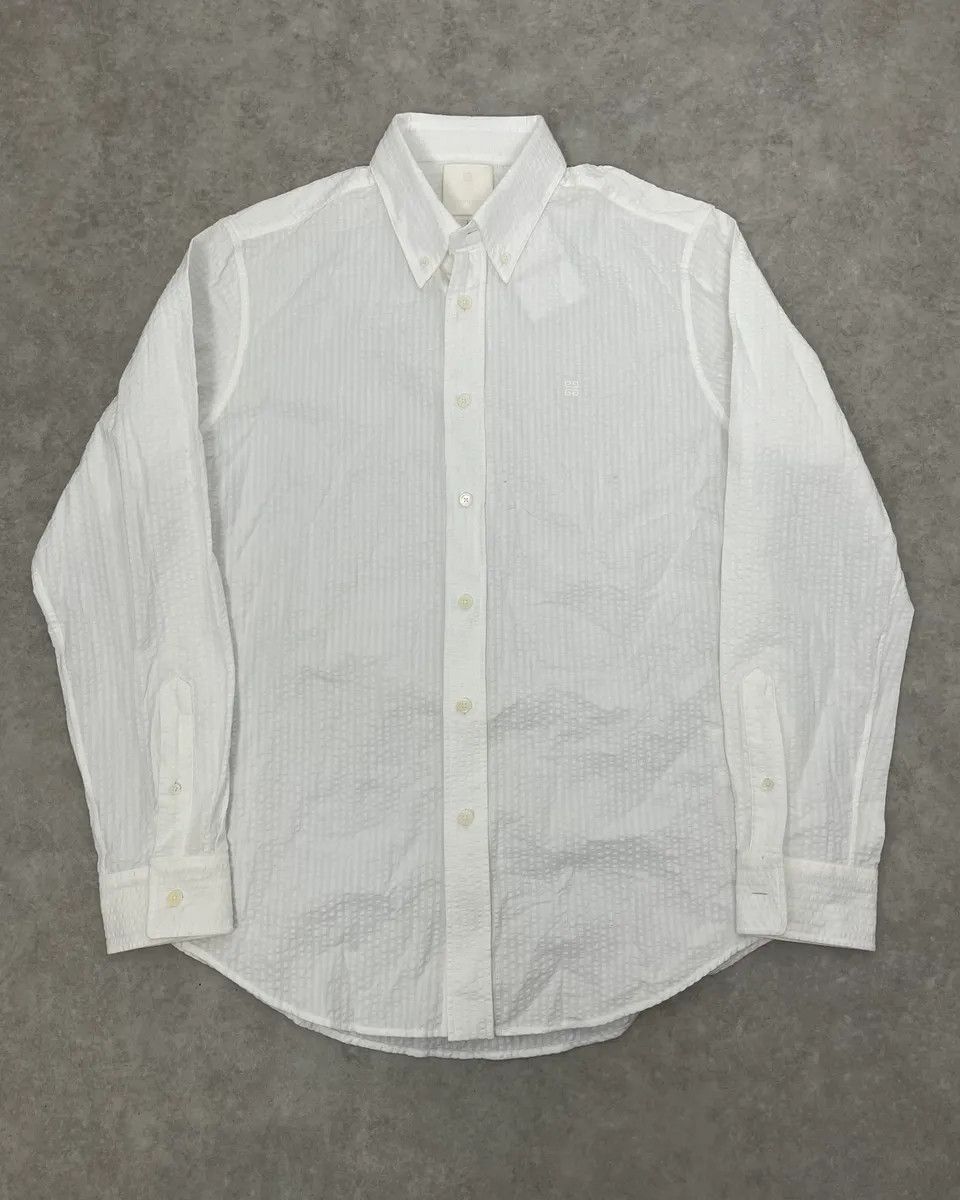 Givenchy Givenchy White Shirt With 4G Embroidered Size US L / EU 52-54 / 3 - 1 Thumbnail
