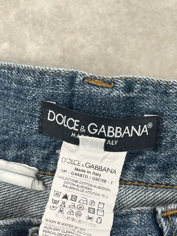 Dolce & Gabbana 2000s Dolce & Gabbana Blue Slim Denim Jeans Size US 30 / EU 46 - 10 Thumbnail