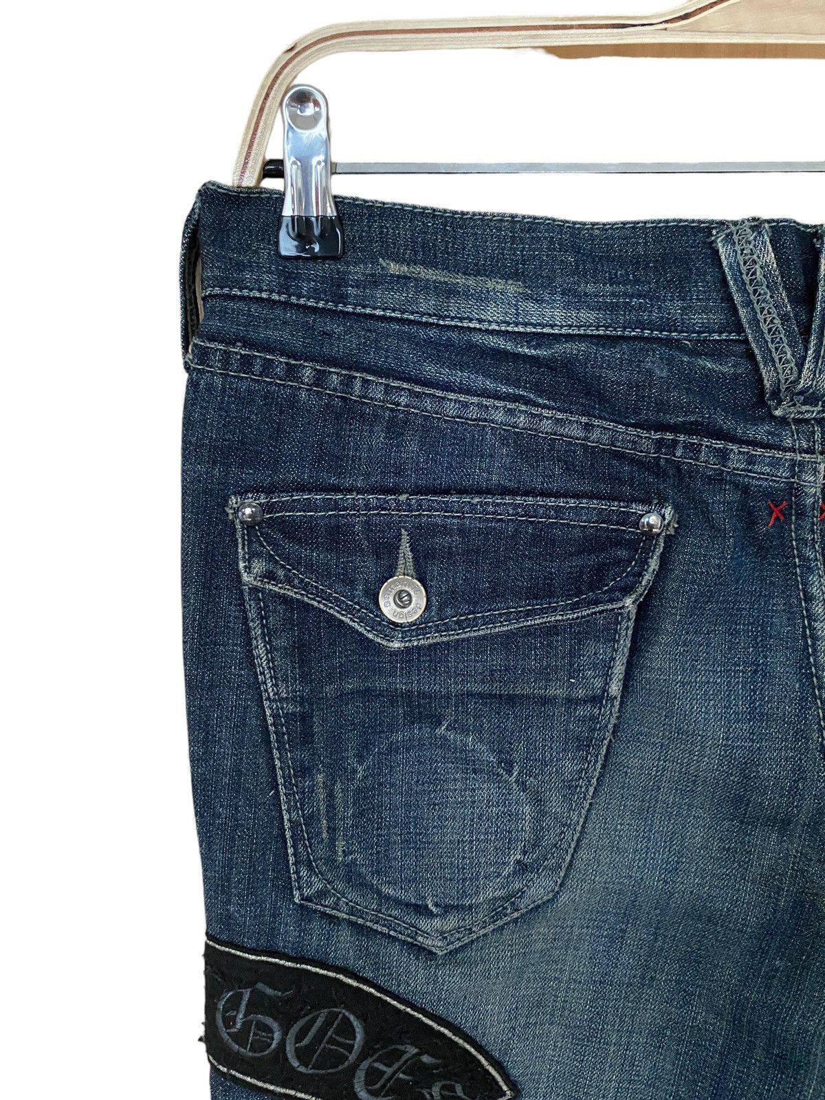 Vintage × semanticdesign Vintage Japanese Brand Semantic Design Flared Jeans 1990s Size US 30 / EU 46 - 9 Thumbnail