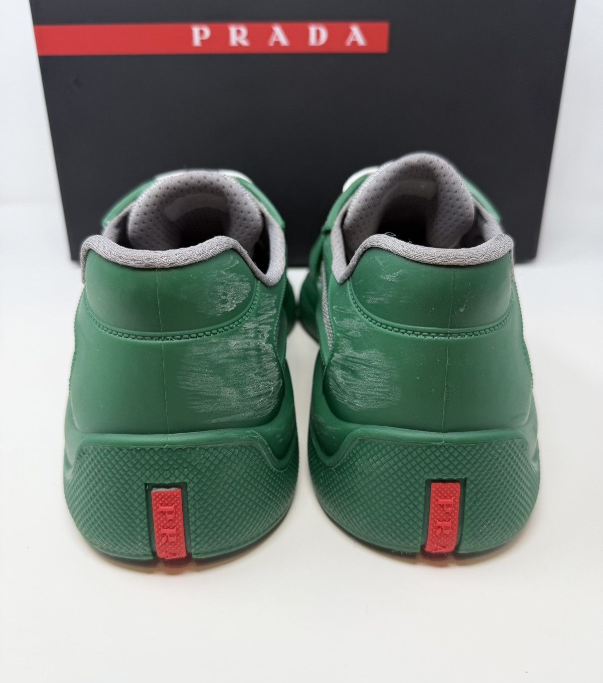 Prada Prada Americas Cup Rubber Sneaker Green Size US 11 / EU 44 - 5 Thumbnail