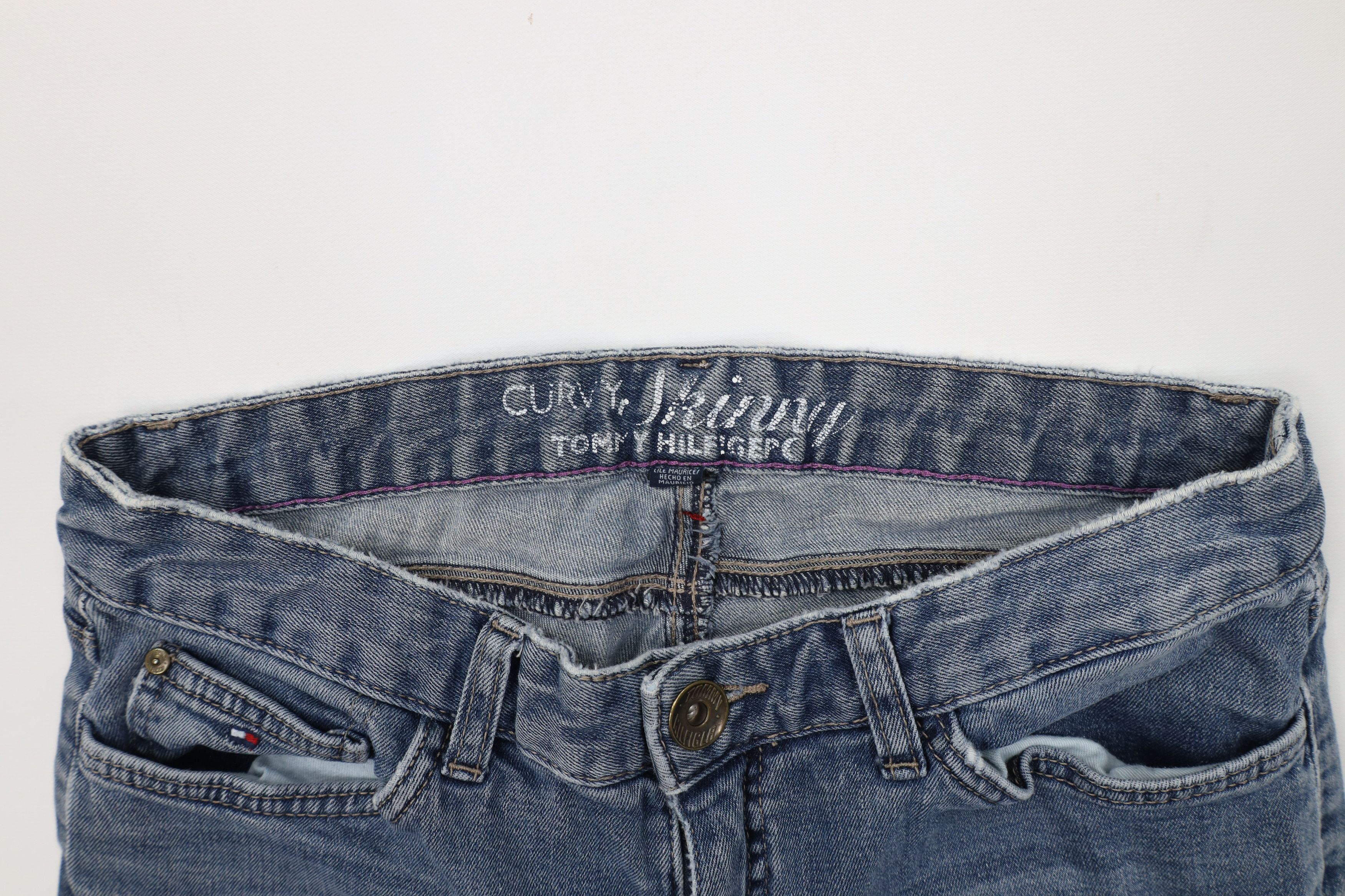 Tommy Hilfiger Vintage Y2K Tommy Hilfiger Curvy Skinny Leg Jeans Blue Size 28" / US 6 / IT 42 - 7 Thumbnail
