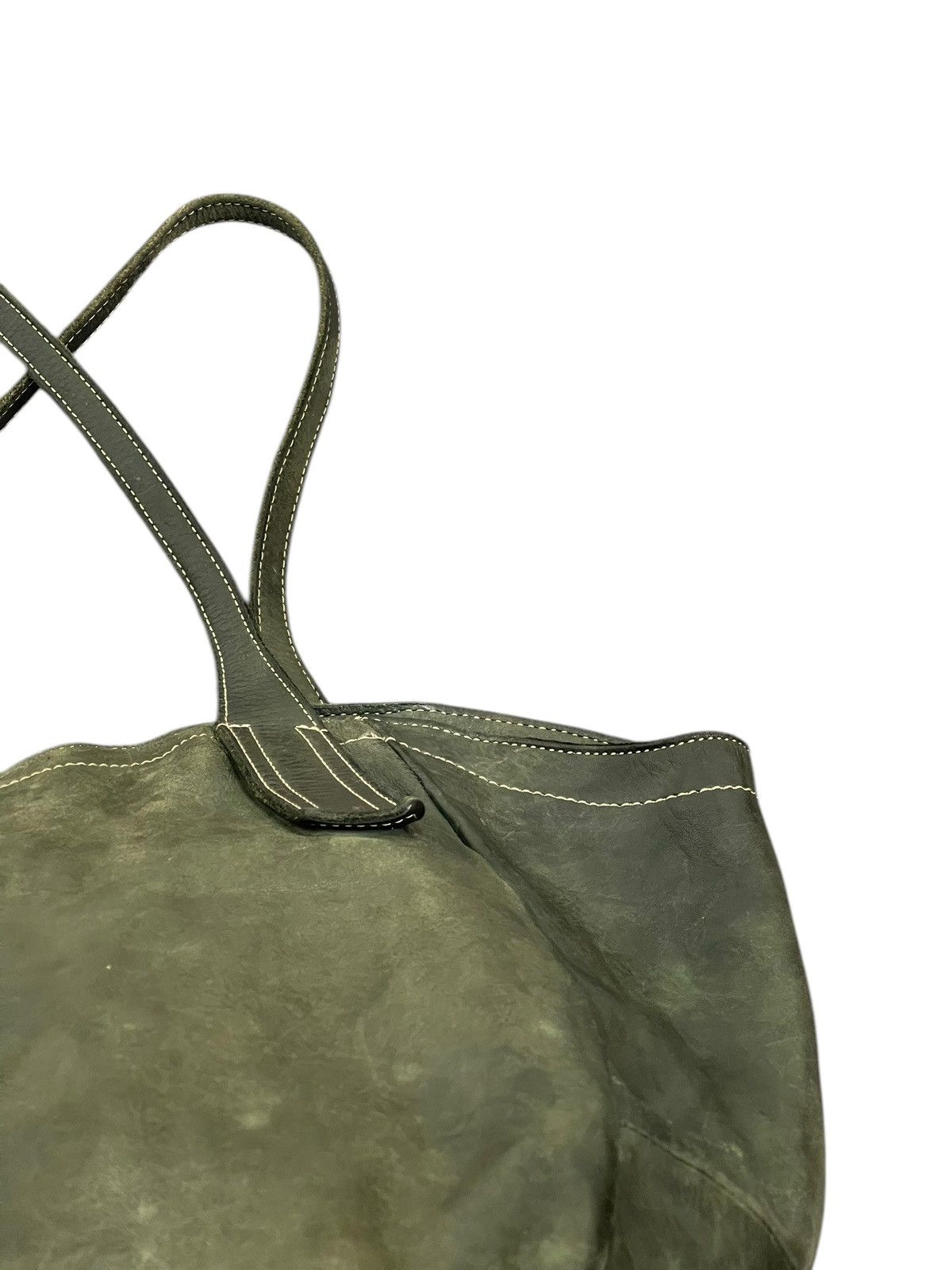 Genuine Leather Full Leather Patina Lily Japan Tote Shoulder Bag 1🟩8 Size ONE SIZE - 17 Thumbnail