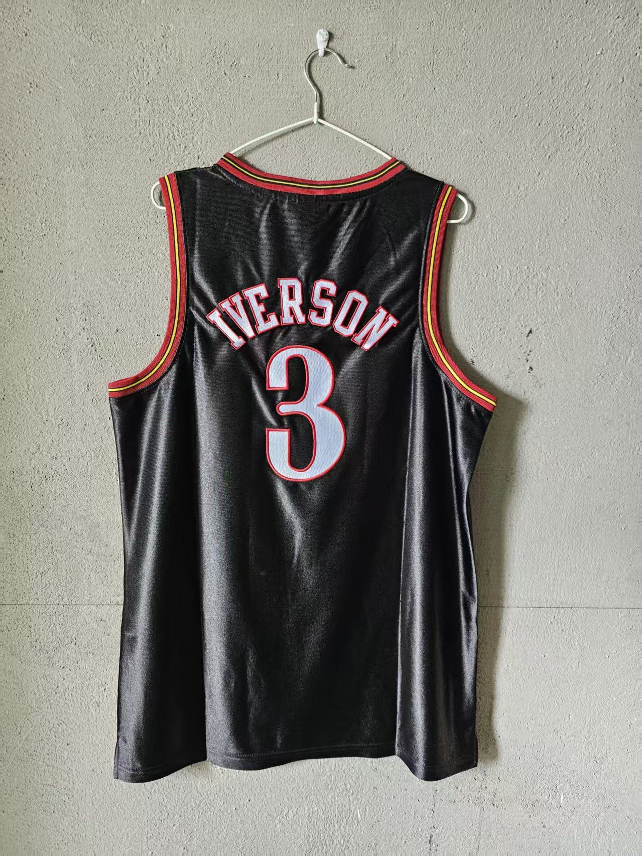 NBA Allen Iverson Jersey Philadelphia 76ers 3 Double Stitched Size US XL / EU 56 / 4 - 2 Thumbnail