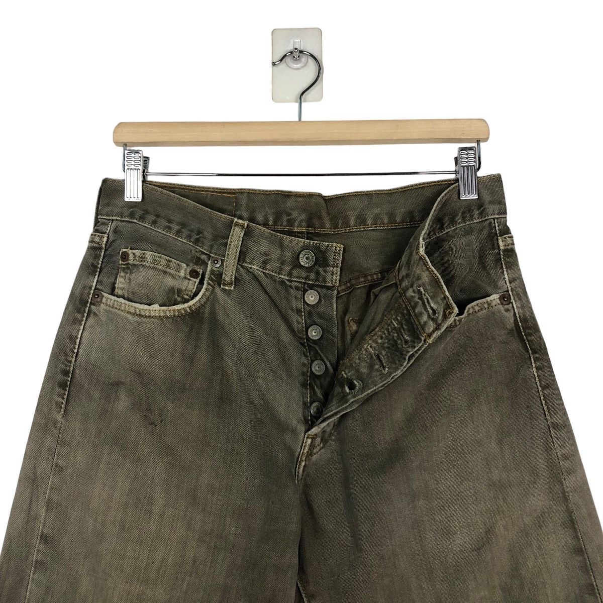 Levi's 🔥VINTAGE DENIM JEANS LEVI’S BIKER WEAR DISTRESSED Size US 30 / EU 46 - 16 Thumbnail