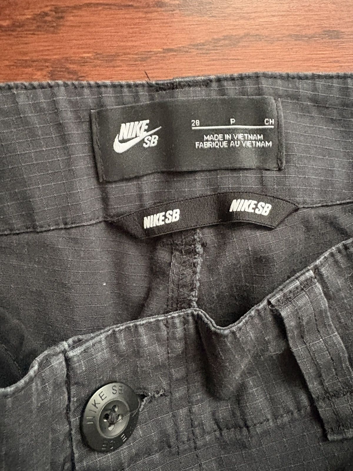 Nike Nike SB Black Grid Cargo Pants Size US 28 / EU 44 - 4 Thumbnail
