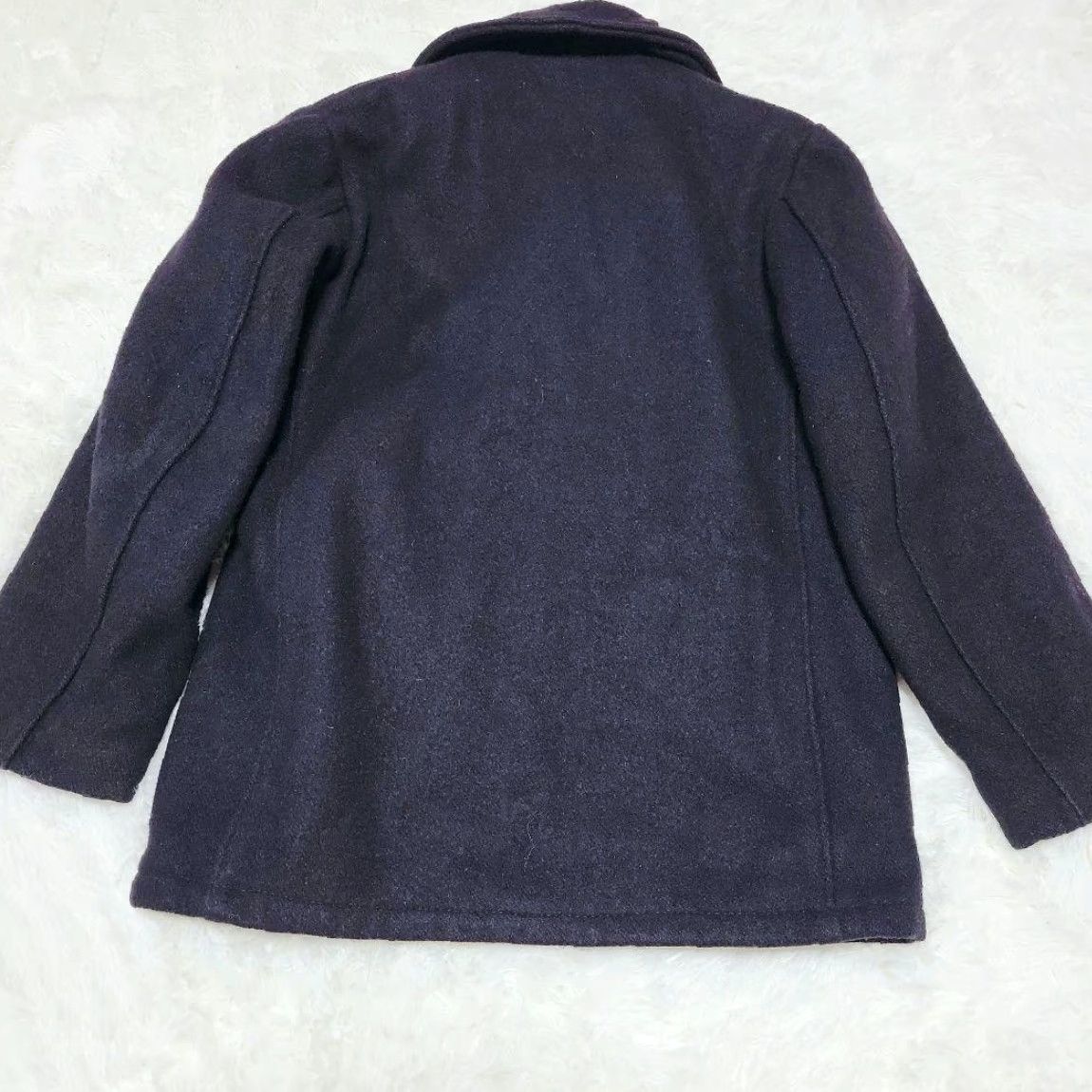 Schott VINTAGE Schott 740N Pea Coat Jacket Double Breasted Melton Wool Black M Japan Mens Coat Size US M / EU 48-50 / 2 - 5 Thumbnail