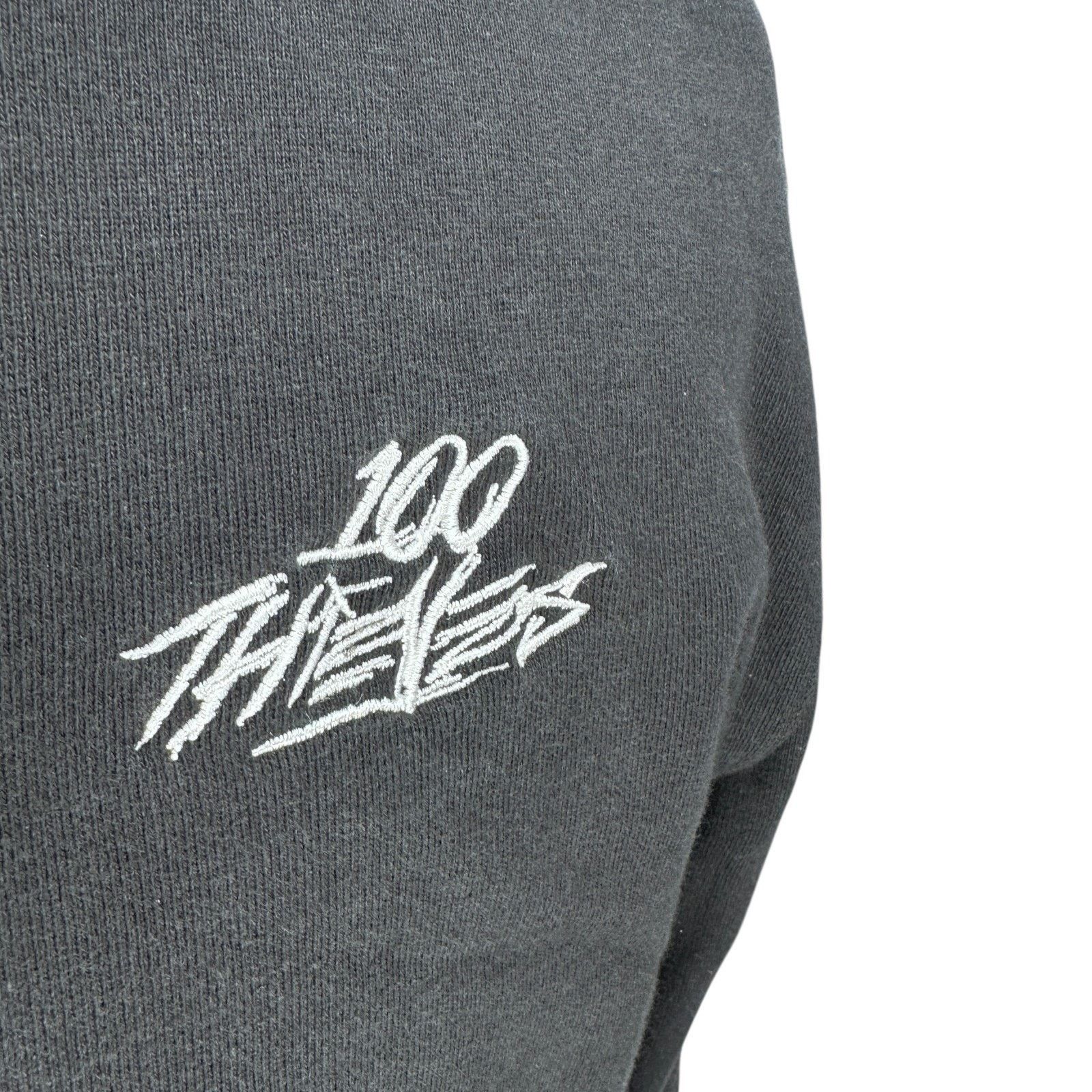 100 Thieves 100 Thieves Hoodie Mens M Black Cotton Streetwear Pullover Size US M / EU 48-50 / 2 - 2 Thumbnail