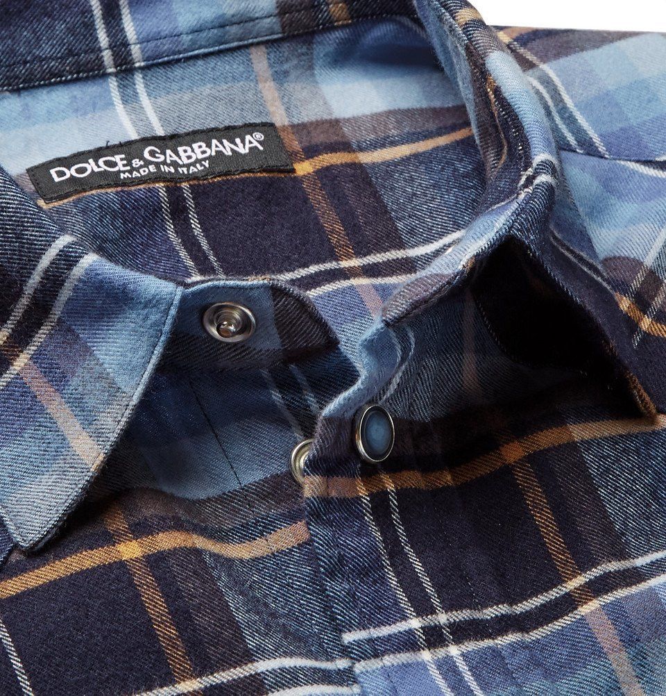 Dolce & Gabbana o1y0125 Checked Shirt in Multicolor Size US S / EU 44-46 / 1 - 4 Thumbnail