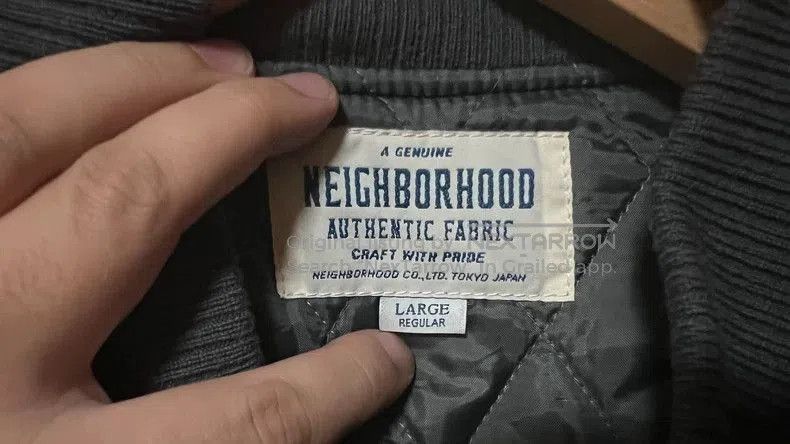 Neighborhood Neighborhood Corduroy Suede Sleeve Jacket. Size US L / EU 52-54 / 3 - 4 Thumbnail