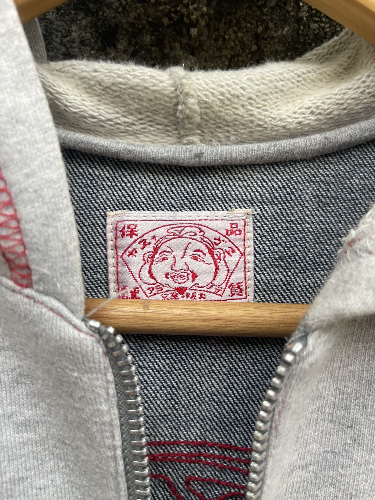 Evisu Rare Evisu Bonsai Hood Jacket Denim Back Panel Made in Italy Size S / US 4 / IT 40 - 3 Thumbnail
