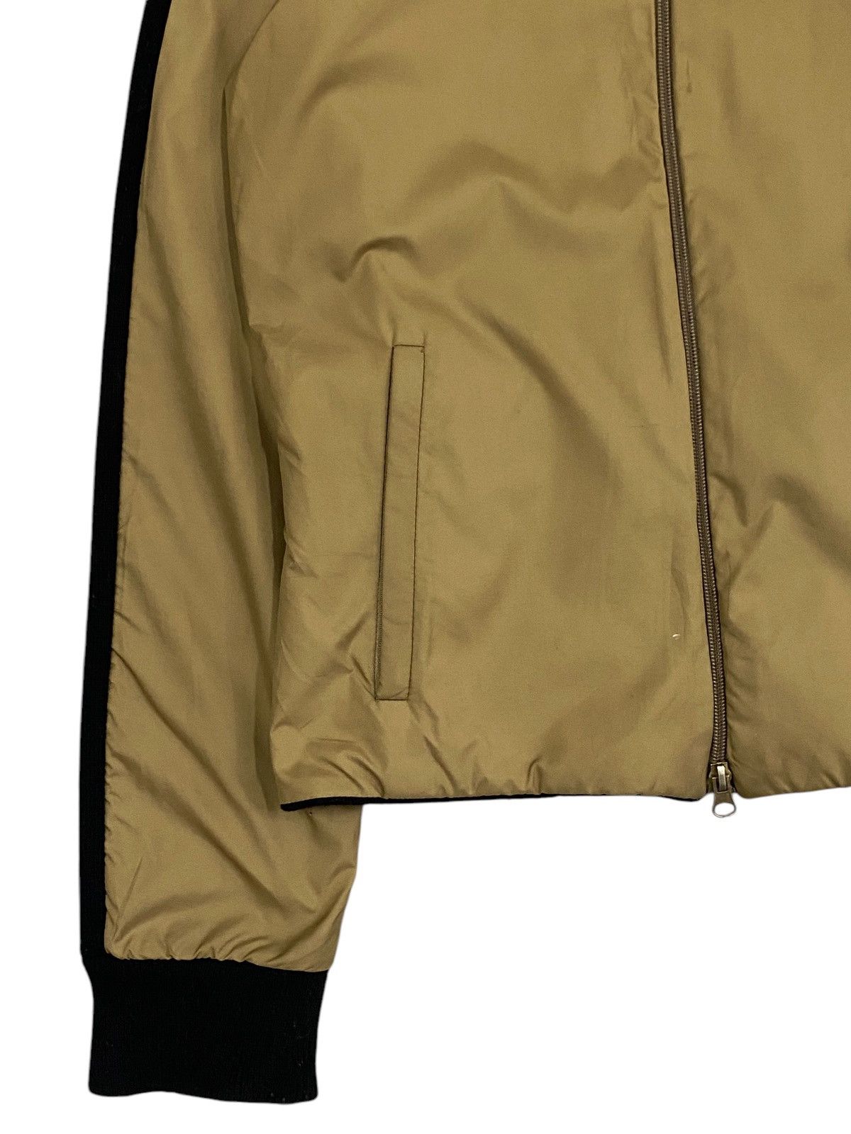 Moncler Moncler Zip-Up Jacket - Brown & Black Wool/Nylon - Size M Size US M / EU 48-50 / 2 - 3 Thumbnail