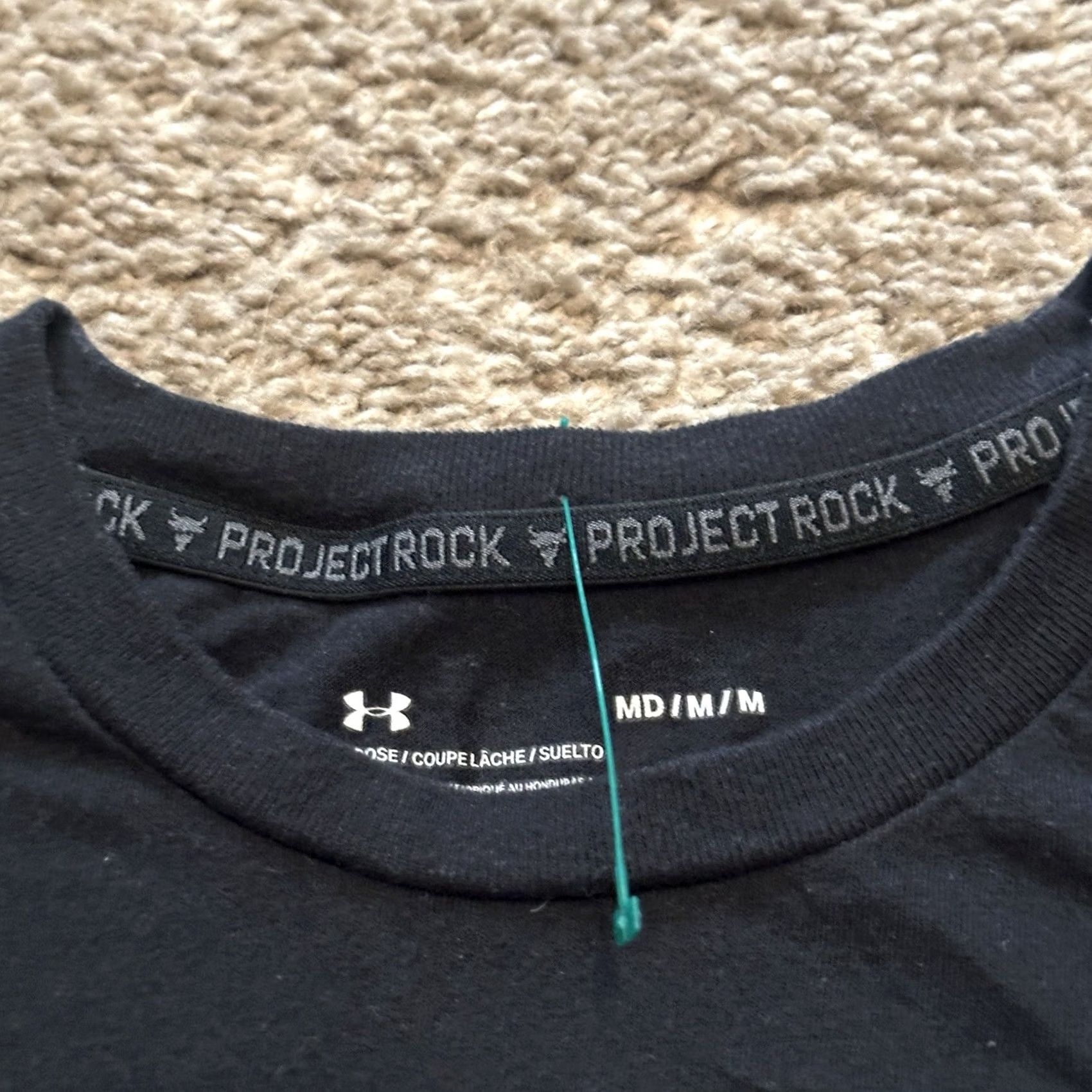 Under Armour Under Armour Project Rock Shirt Mens Medium Logo Gym Training Workout Black Size US M / EU 48-50 / 2 - 3 Thumbnail