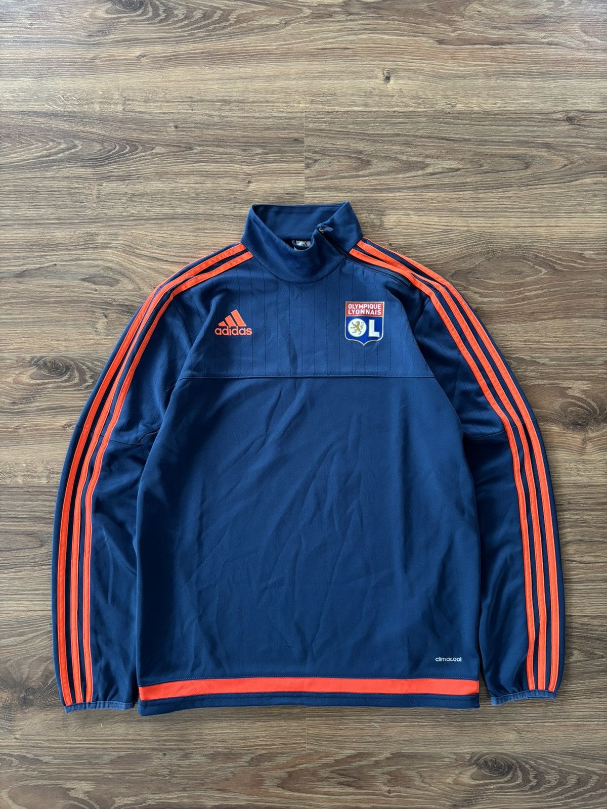Adidas × Vintage Adidas Fc Olympique Lyon training jersey 2015/16 france Size US M / EU 48-50 / 2 - 1 Thumbnail