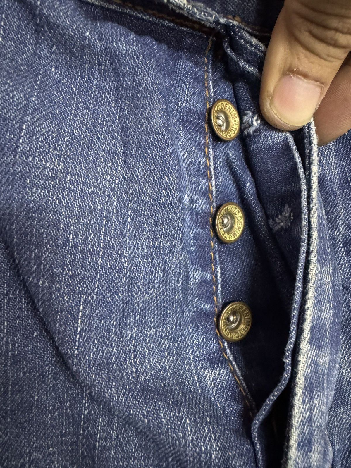 Japan Rags × Japanese Brand × Vintage Japan Rags patchwork sunfaded denim Size US 36 / EU 52 - 6 Thumbnail