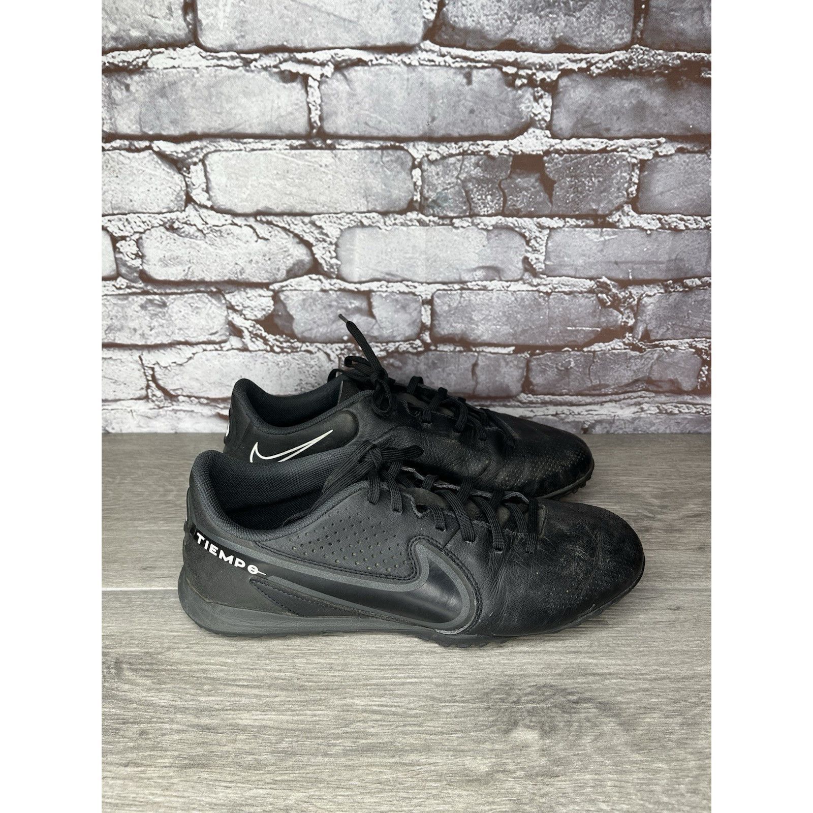 Nike Nike Tiempo Legend 9 Academy TF Black Grey Soccer Shoes Men Size US 8.5 / EU 41-42 - 13 Thumbnail