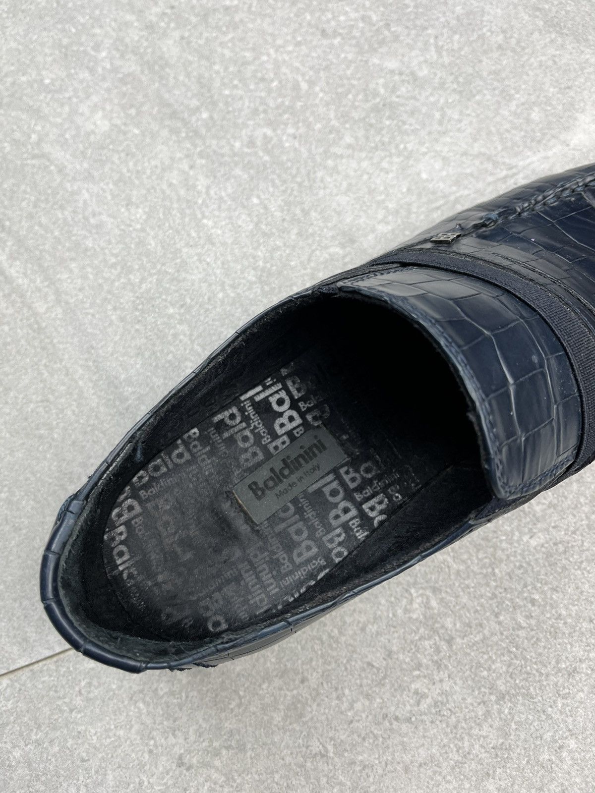 Leather RRP 550$ Baldinini crocodile leather mocassins formal shoes Size US 9.5 / EU 42-43 - 8 Thumbnail