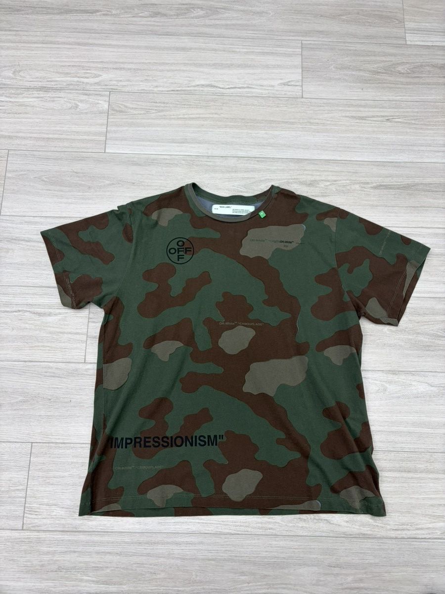 Off-White Off White Oversized Diag Stencil Tee Camo Size US M / EU 48-50 / 2 - 1 Thumbnail