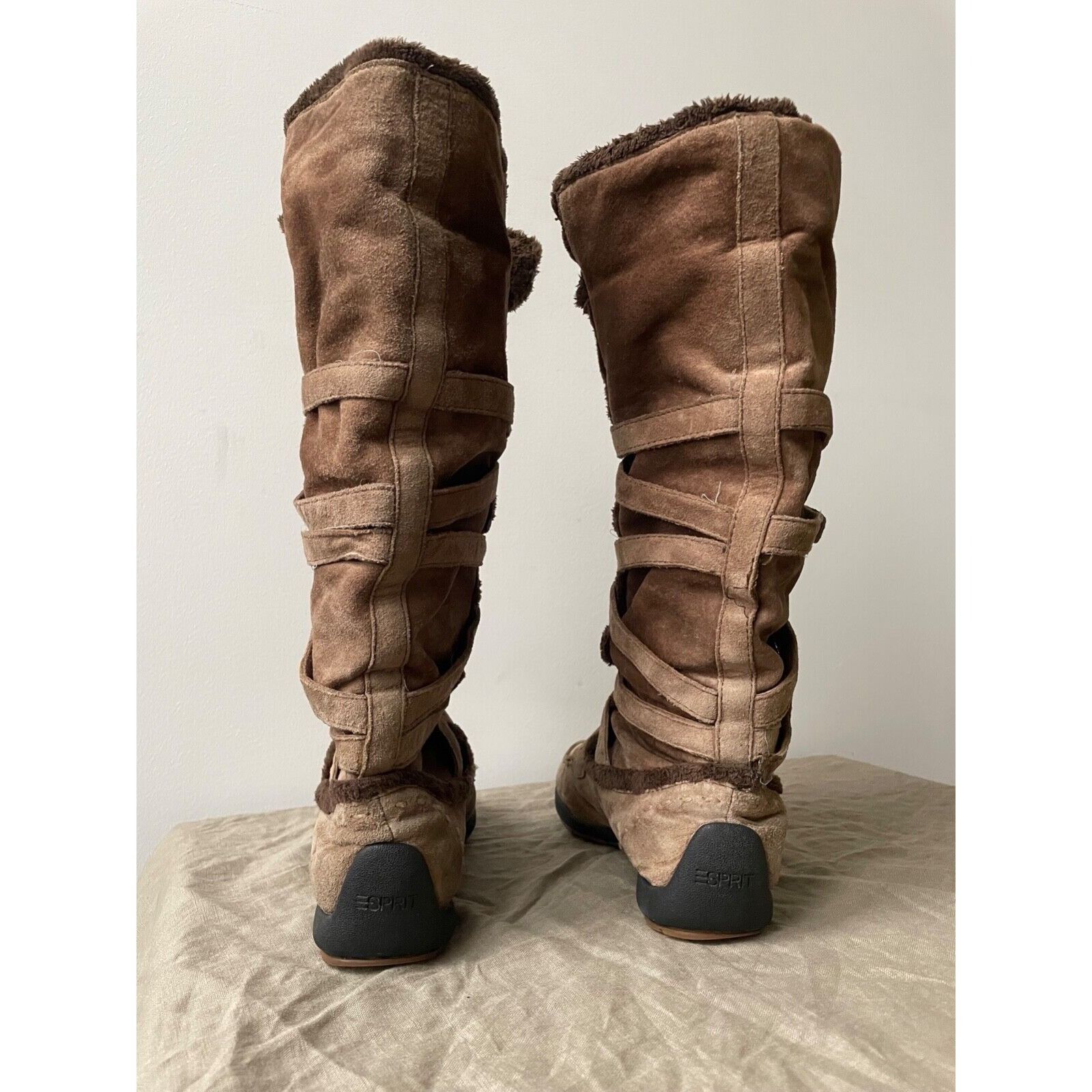 Esprit Esprit Y2K Vintage Arctic Strap High Knee Boots 8260AC Size US 6.5 / IT 36.5 - 5 Thumbnail