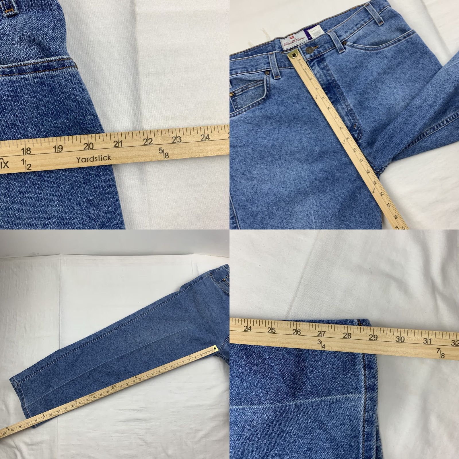 Levi's VINTAGE Levi's 540 Jeans Men 36x30 Blue Relaxed Denim Grunge Faded Brown Tab Y2K Straight 90s Mens Size US 36 / EU 52 - 8 Thumbnail