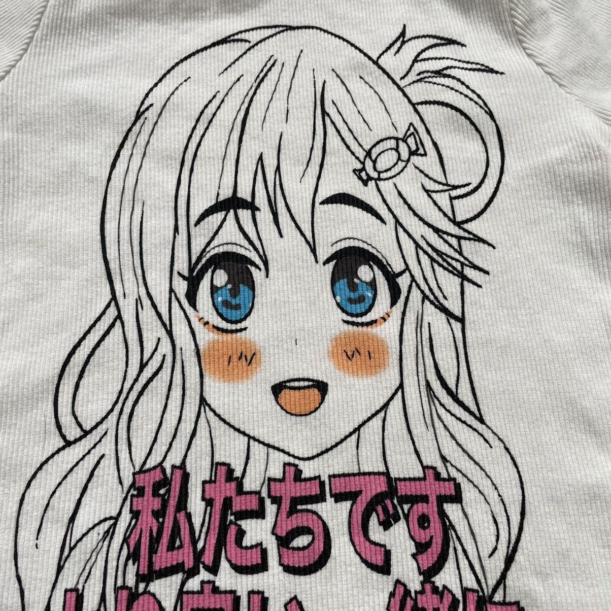 Vintage Y2K Anime Graphic Tee Japanese Streetwear Vintage Bleached M Size M / US 6-8 / IT 42-44 - 4 Thumbnail