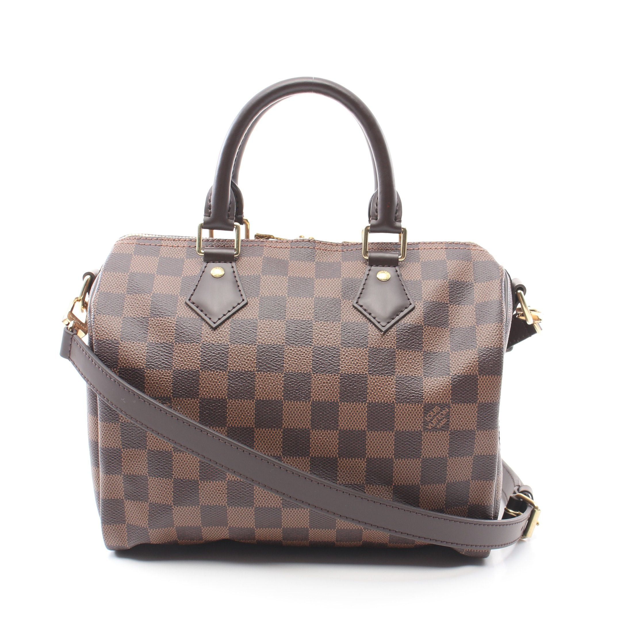 Louis Vuitton Louis Vuitton Speedy 25 Damier Ebene Handbag Leather Brown Size ONE SIZE - 1 Thumbnail
