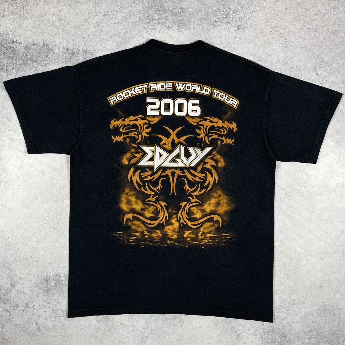 Band Tees Vintage Edguy “Rocket Ride” Tour Rock Band T shirt 2006 Size US L / EU 52-54 / 3 - 12 Thumbnail