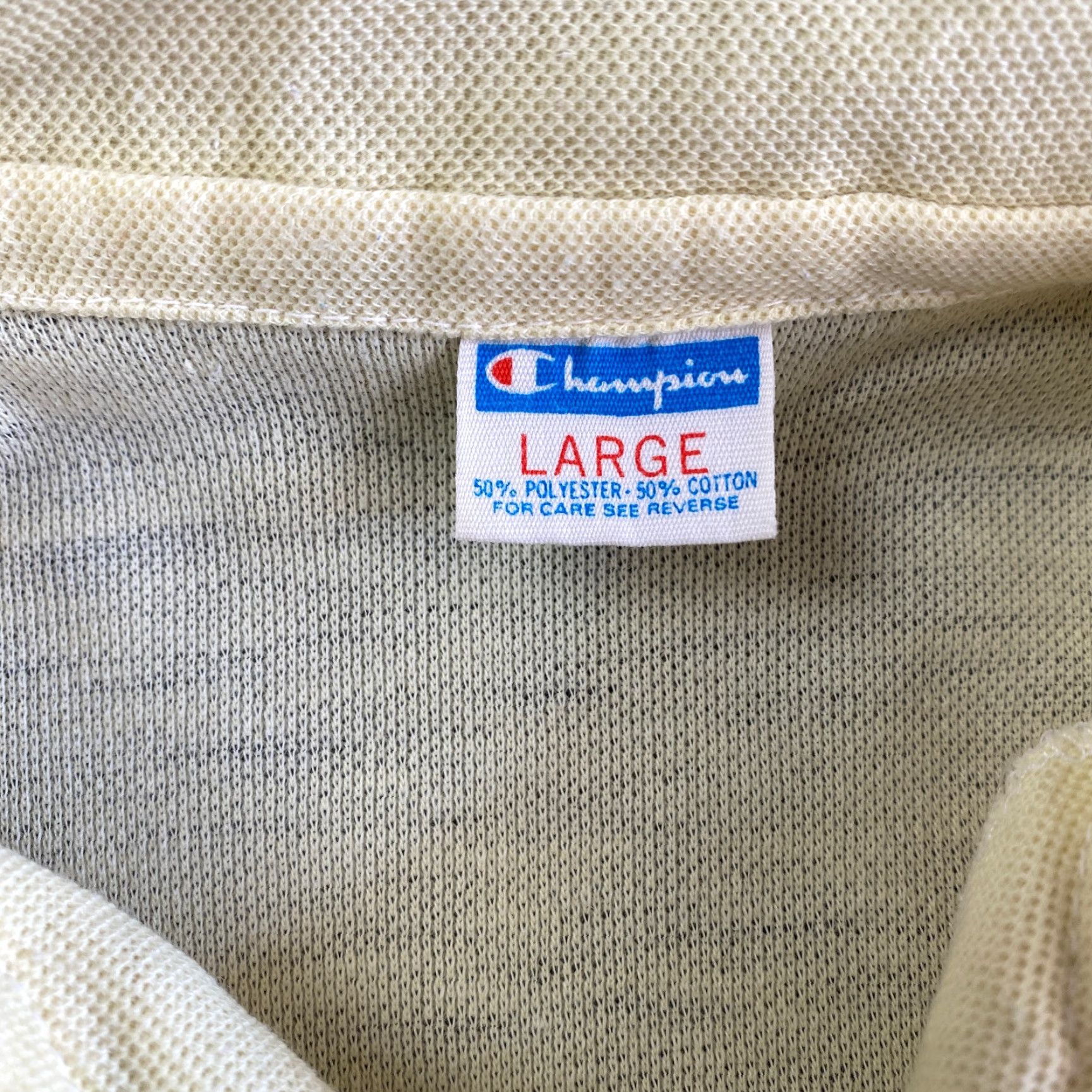 Champion VINTAGE Champion Polo Shirt Men L Yellow California Football School DK Stagg High School 70s 80s Size US L / EU 52-54 / 3 - 3 Thumbnail