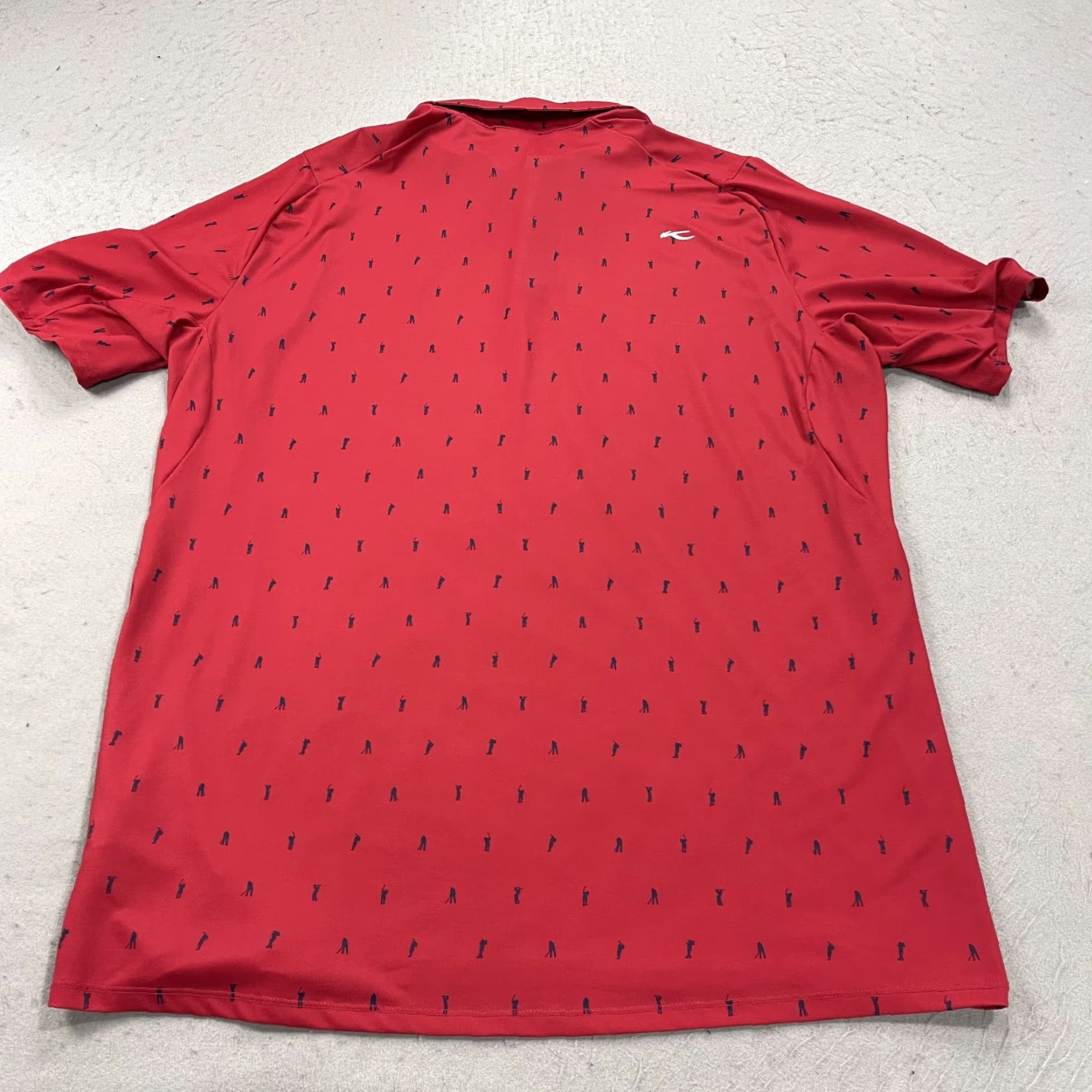 KJUS KJUS Polo Shirt Mens XL 54 Red Golf Performance Button Collared Short Sleeve Geometric Logo Casual Activewear Butterfield Country Club Size US XL / EU 56 / 4 - 6 Thumbnail
