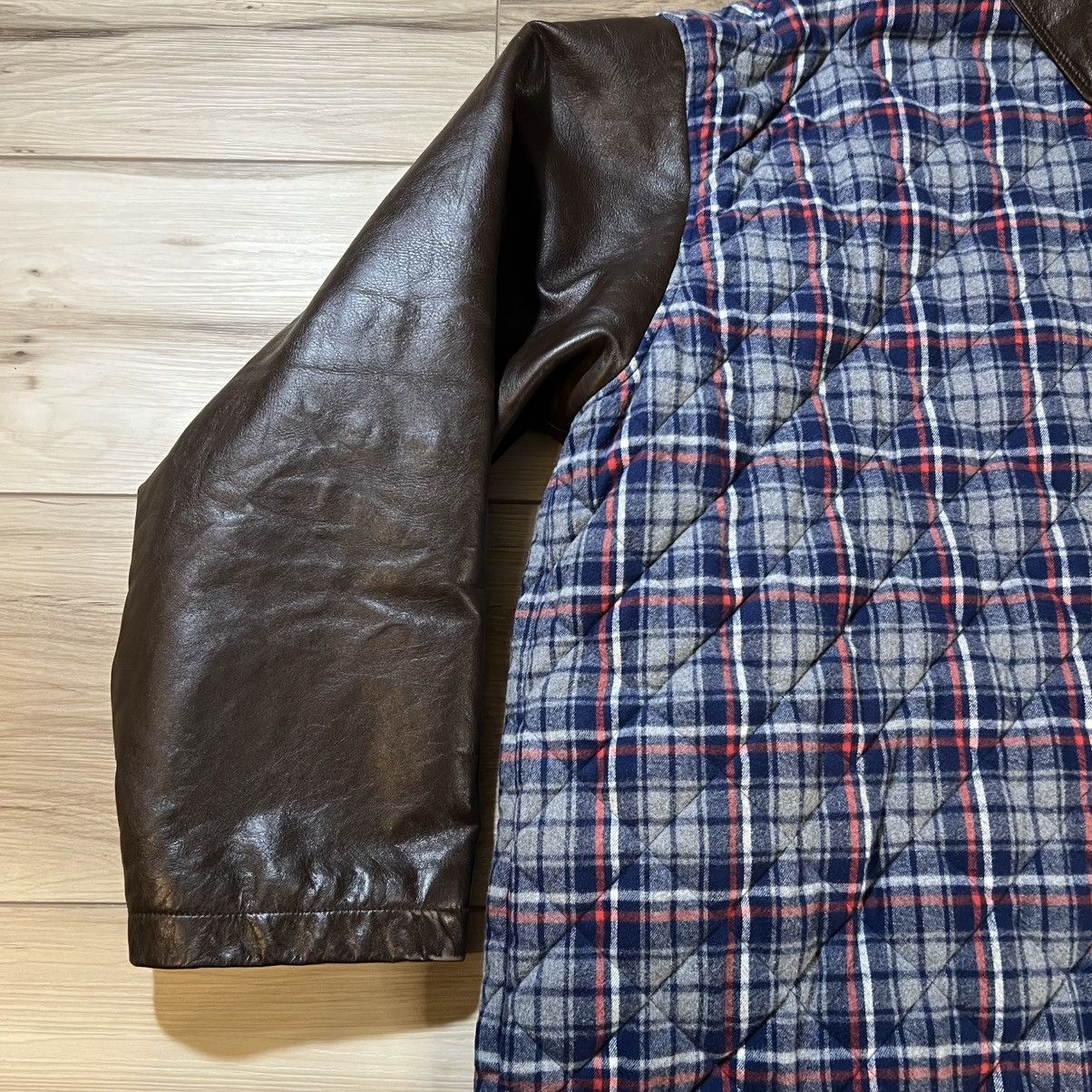 Balenciaga Balenciaga Twinset Plaid Leather Jacket FW18 (NO VEST) Size US L / EU 52-54 / 3 - 5 Thumbnail