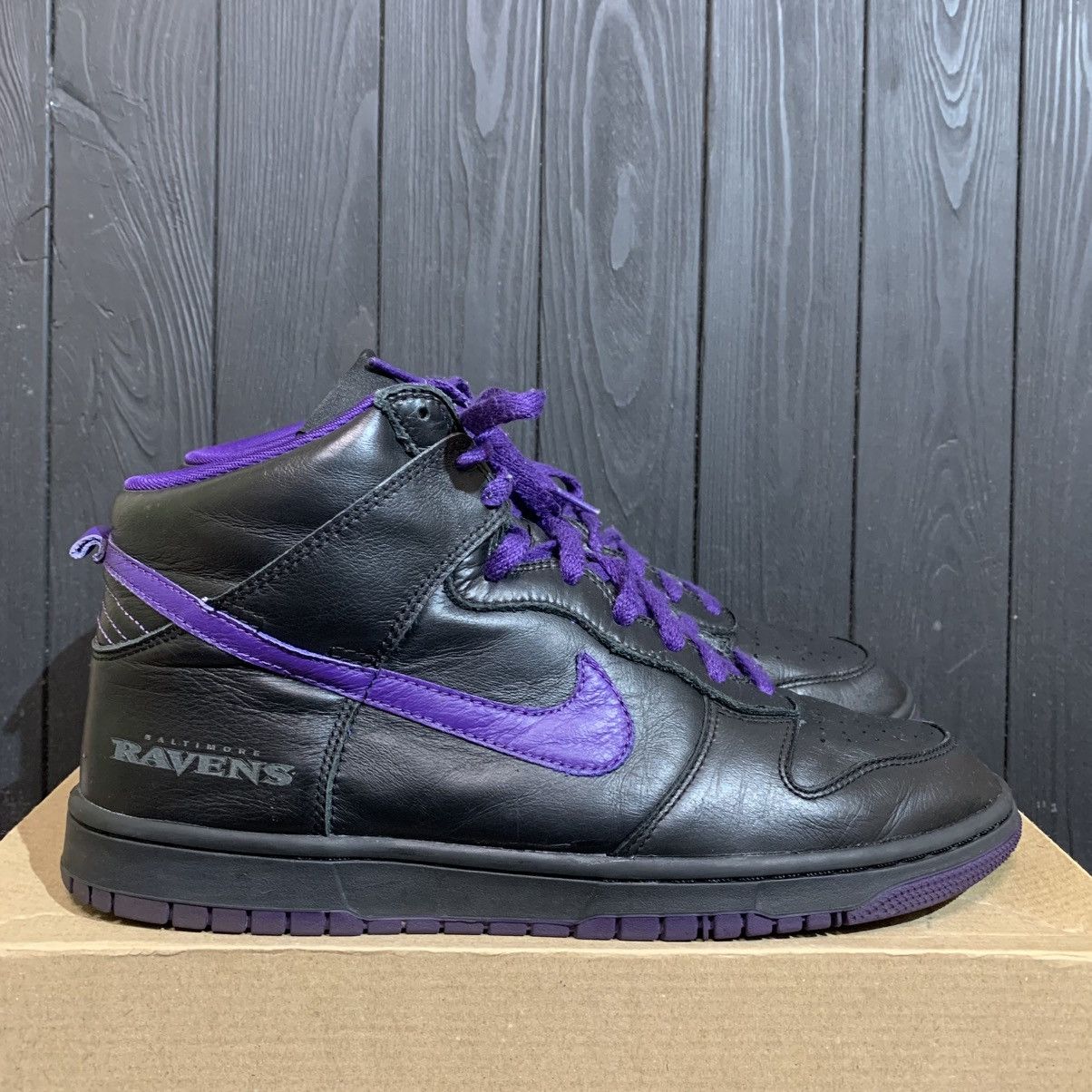Nike Baltimore Ravens Nike Dunk Men’s Shoes size 11.5 US 45.5 EU Size US 11.5 / EU 44-45 - 1 Thumbnail