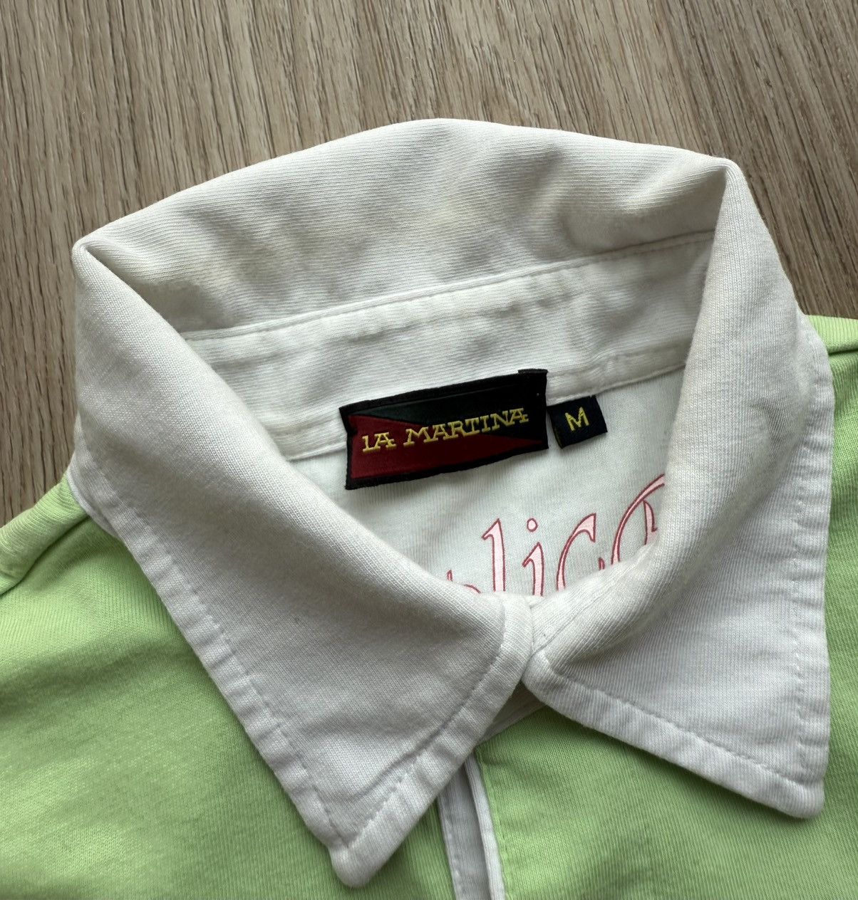 La Martina La Martina Careys Polo #3 White/Green Polo T-Shirt Size US M / EU 48-50 / 2 - 7 Thumbnail