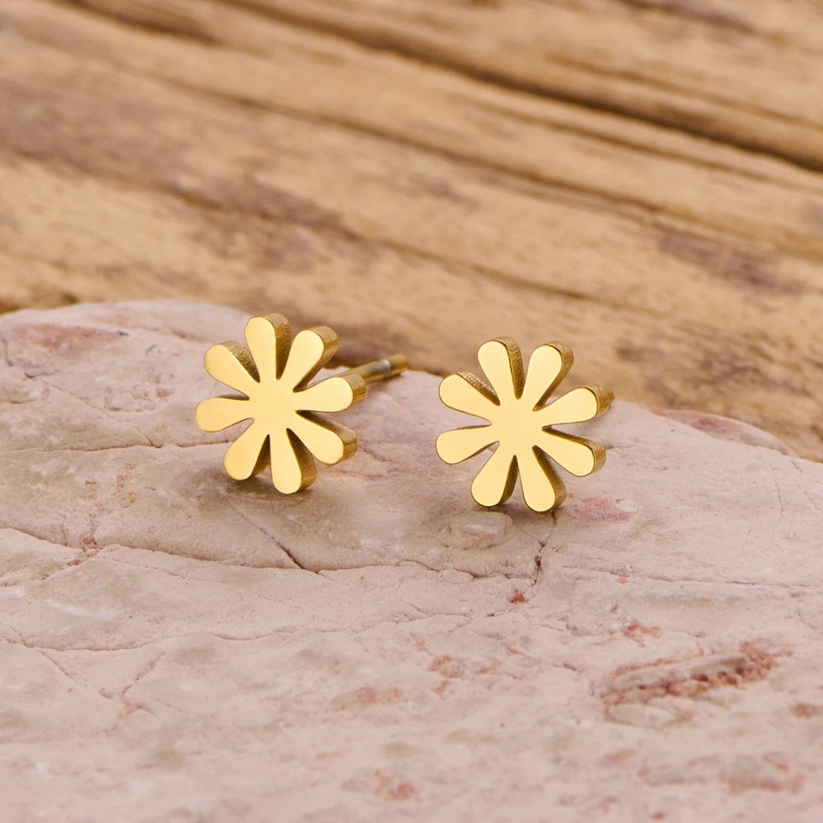 Jewelry Mini Flower Stud Earrings Charm Earring Gift Size ONE SIZE - 2 Thumbnail