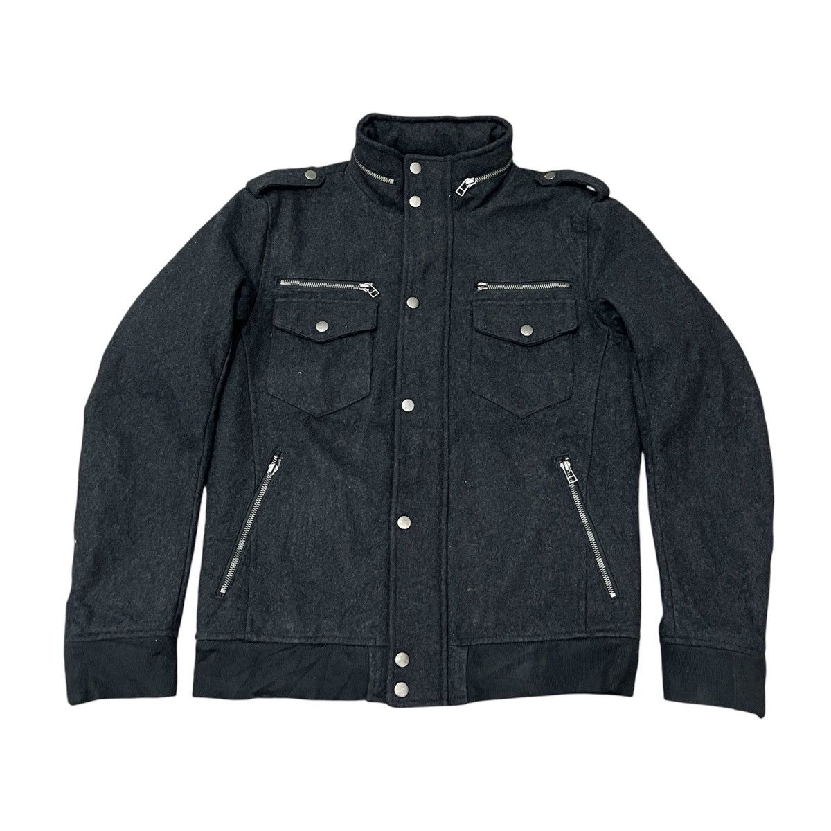 20471120 Semantic Design - 100% Wool Punk Jacket ifsix Lgb Size US L / EU 52-54 / 3 - 1 Thumbnail