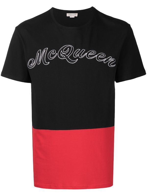 Alexander McQueen o1y1024 T-Shirt In Black/Red Size US S / EU 44-46 / 1 - 1 Thumbnail