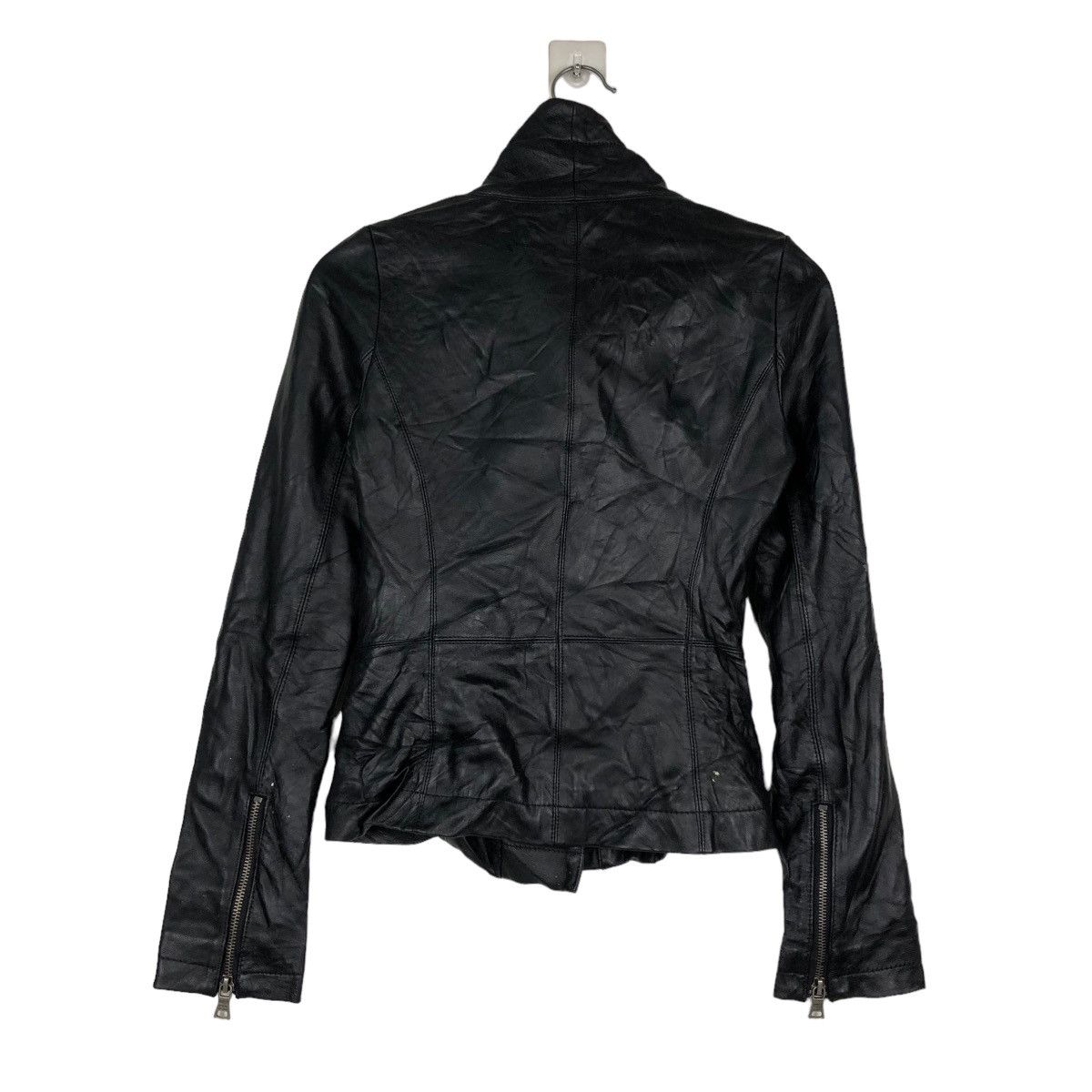 Japanese Brand 📌VINTAGE CROPPED LEATHER JACKET BANANA REPUBLIC JAPAN Size M / US 6-8 / IT 42-44 - 9 Thumbnail