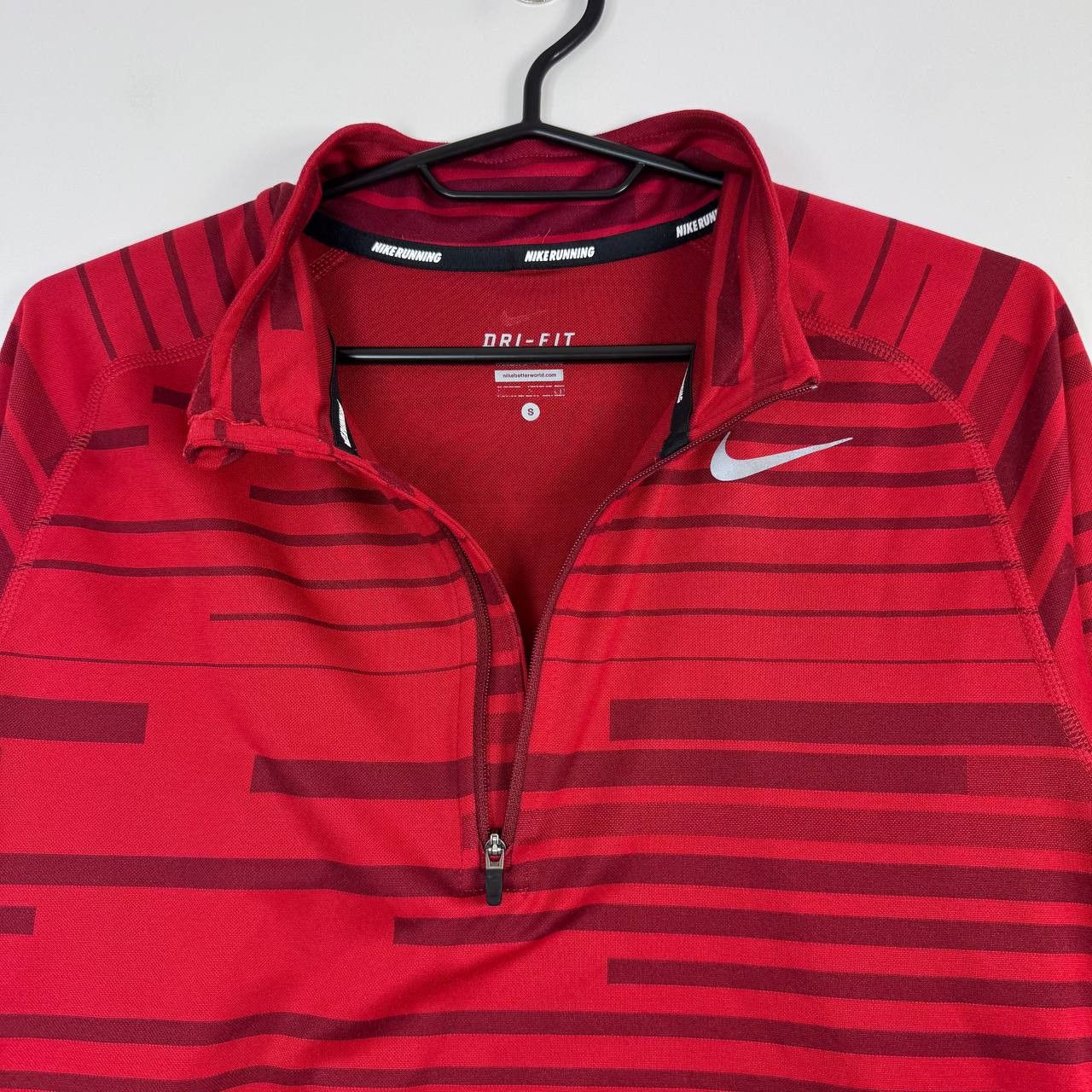 Nike Nike Running Dri Fit Half Zip Pullover Red Long Sleeve Sz S Size US S / EU 44-46 / 1 - 3 Thumbnail