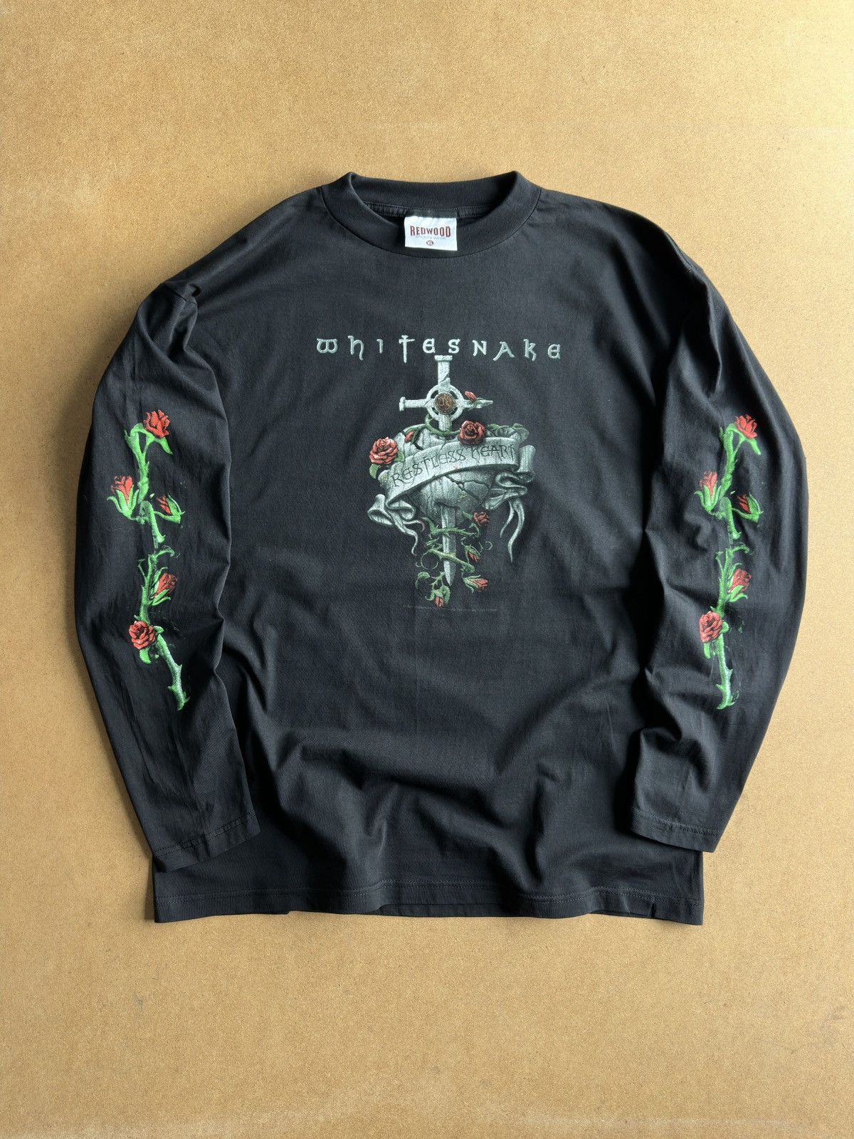 Band Tees Vintage 1997 Whitesnake Restless Heart Long Sleeve Shirt Size US XL / EU 56 / 4 - 1 Thumbnail
